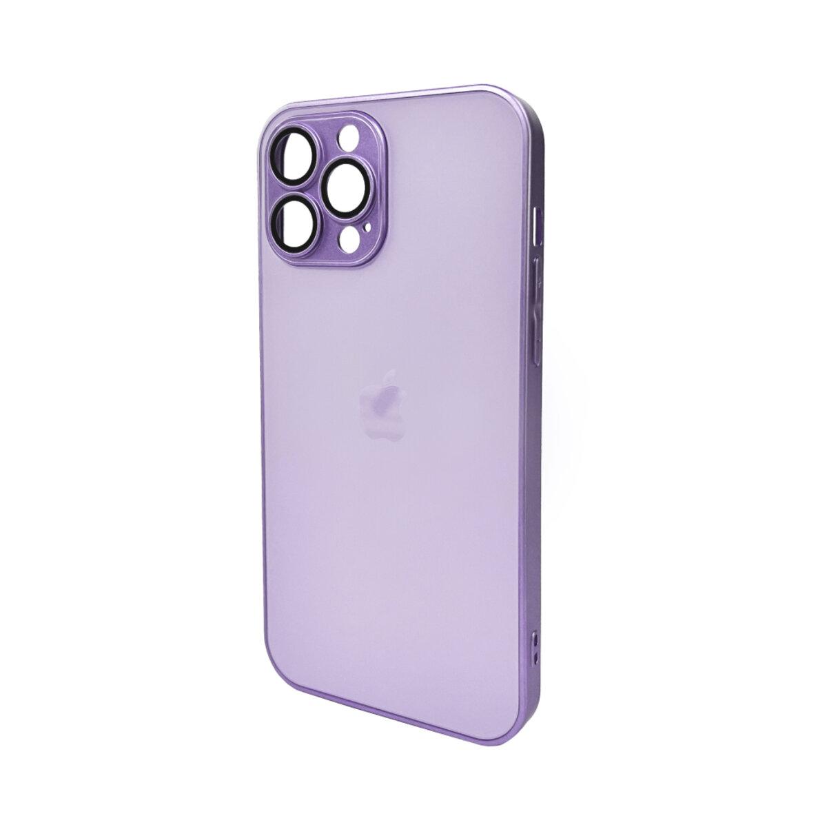 Чохол для смартфона AG Glass Matt Frame Color Logo for Apple iPhone 13 Pro Max Light Purple
