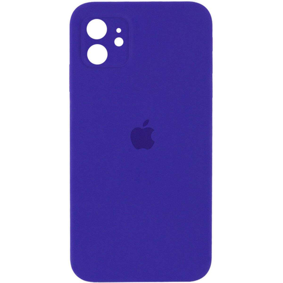 Чохол для смартфона Silicone Full Case AA Camera Protect for Apple iPhone 11 кругл 22, Dark Purple