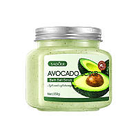 Питательный скраб для тела с маслом авокадо Sadoer Bath Salt Avocado Scrub 350g