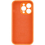 Чохол для смартфона Silicone Full Case AA Camera Protect for Apple iPhone 15 Pro Max 52,Orange, фото 4