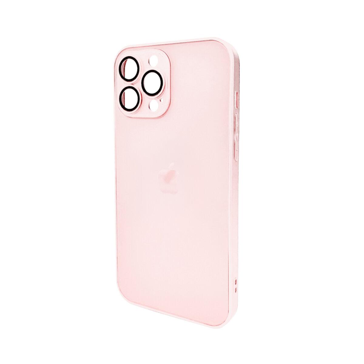 Чохол для смартфона AG Glass Matt Frame Color Logo for Apple iPhone 13 Pro Max Chanel Pink