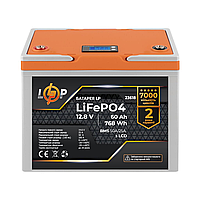 Аккумулятор LP LiFePO4 12,8V - 60 Ah (768Wh) (BMS 50A/25А) пластик LCD для ИБП