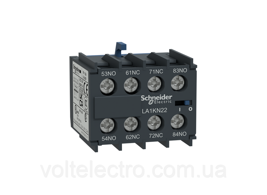 Додаткові контакти Schneider Electric TeSys К 2НО+2НЗ, фронтальні (LA1KN22)
