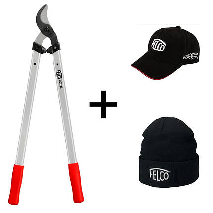 Акційний набір Сучкоріз Felco 221-70 обвідний + Фірмові шапка і кепка Фелко (Швейцарія), фото 1