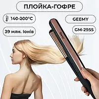 Плойка-гофре професійна GEEMY GM-2955 з керамічним покриттям, чорна