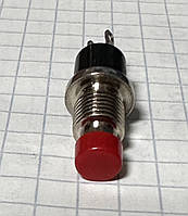 Кнопка микро пусковая без фиксации 2 контакта красная OFF-(ON), 2pin, 1А, 250V