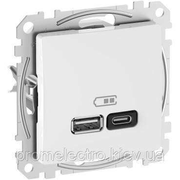 USB роз A+C 3A 45Вт Білий Sedna Design