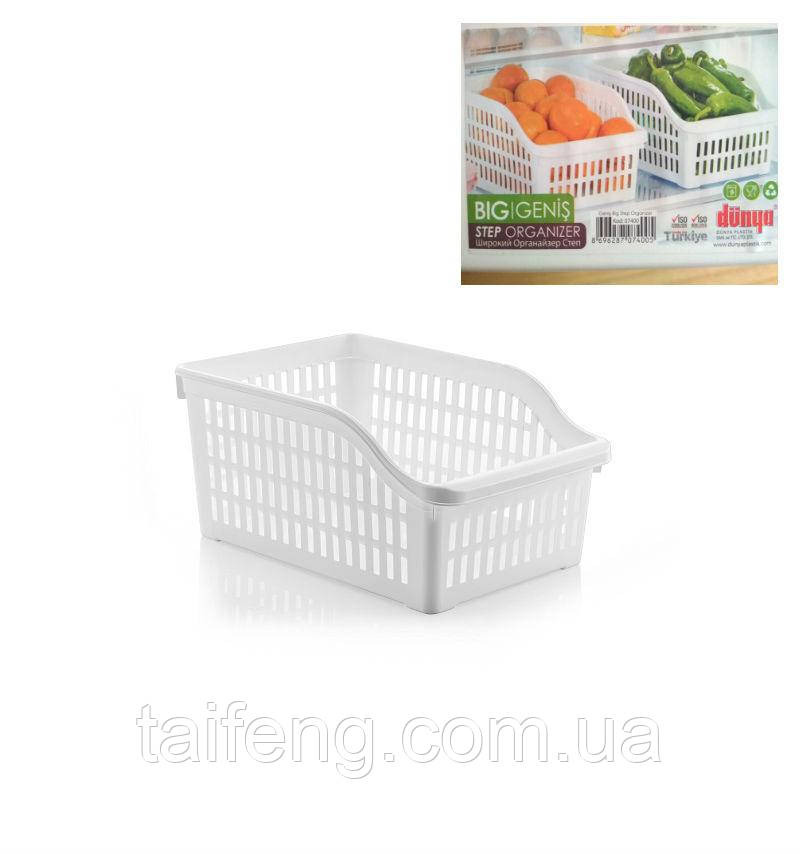 Лоток у холодильник 20 х 30 х 14 см широкий Dunya Plastik 07400