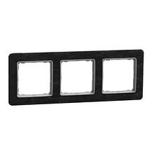 Рамка 3-пост Камінь Sedna Elements