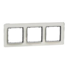 Рамк 3-пост шт Біле скло Sedna Elements