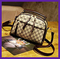 Маленькая женская сумочка клатч через плечо в стиле Гучи, мини сумка для девушек эко кожа стильная и модная