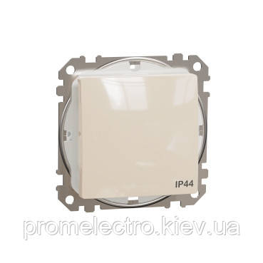 Однокл перемикач IP44 Беж Sedna Design