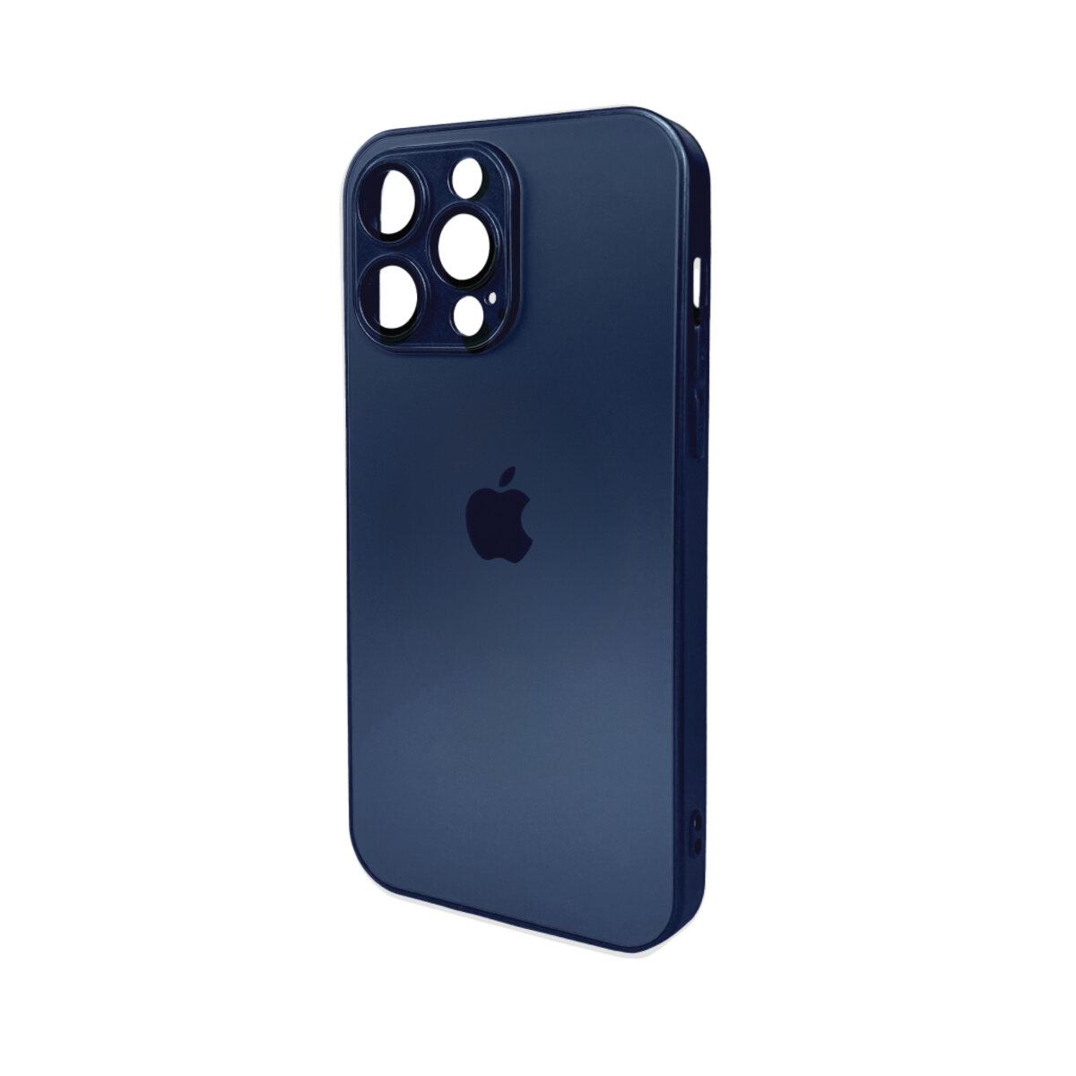 Чохол для смартфона AG Glass Matt Frame Color Logo for Apple iPhone 14 Pro Max Navy Blue