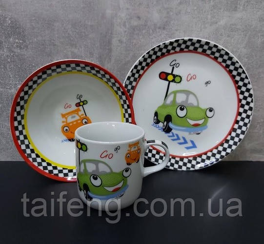 Набір дитячого посуду Limited Edition Funny car C298/6028