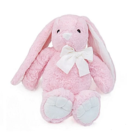 М'яка іграшка "Кролик ніжно-рожевий з білим", 30 см