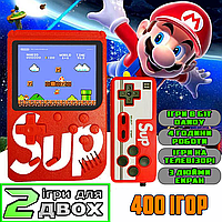 Портативная цифровая игровая приставка Sup game ретро 8 бит Консоль игровая 400в1 с джойстиком PLC