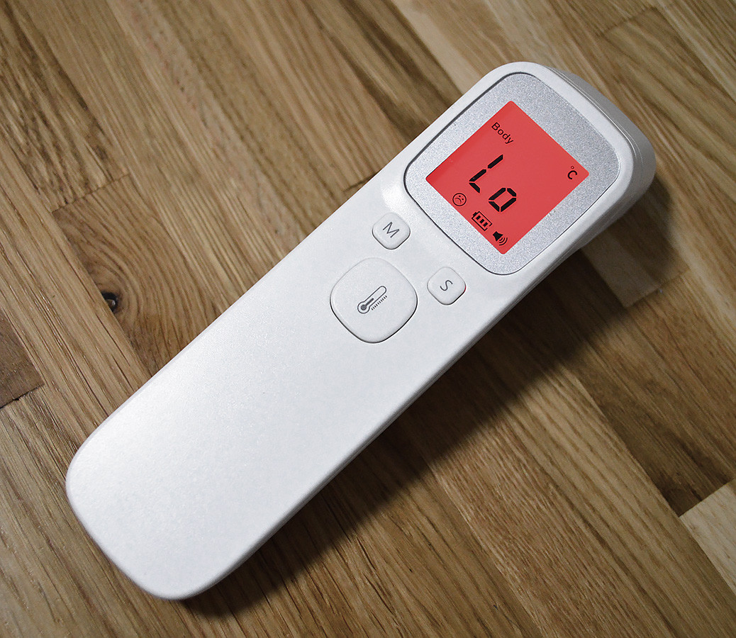 Электронный инфракрасный бесконтактный медицинский термометр-градусник с коррекцией температуры PLC - фото 5 - id-p2066197932