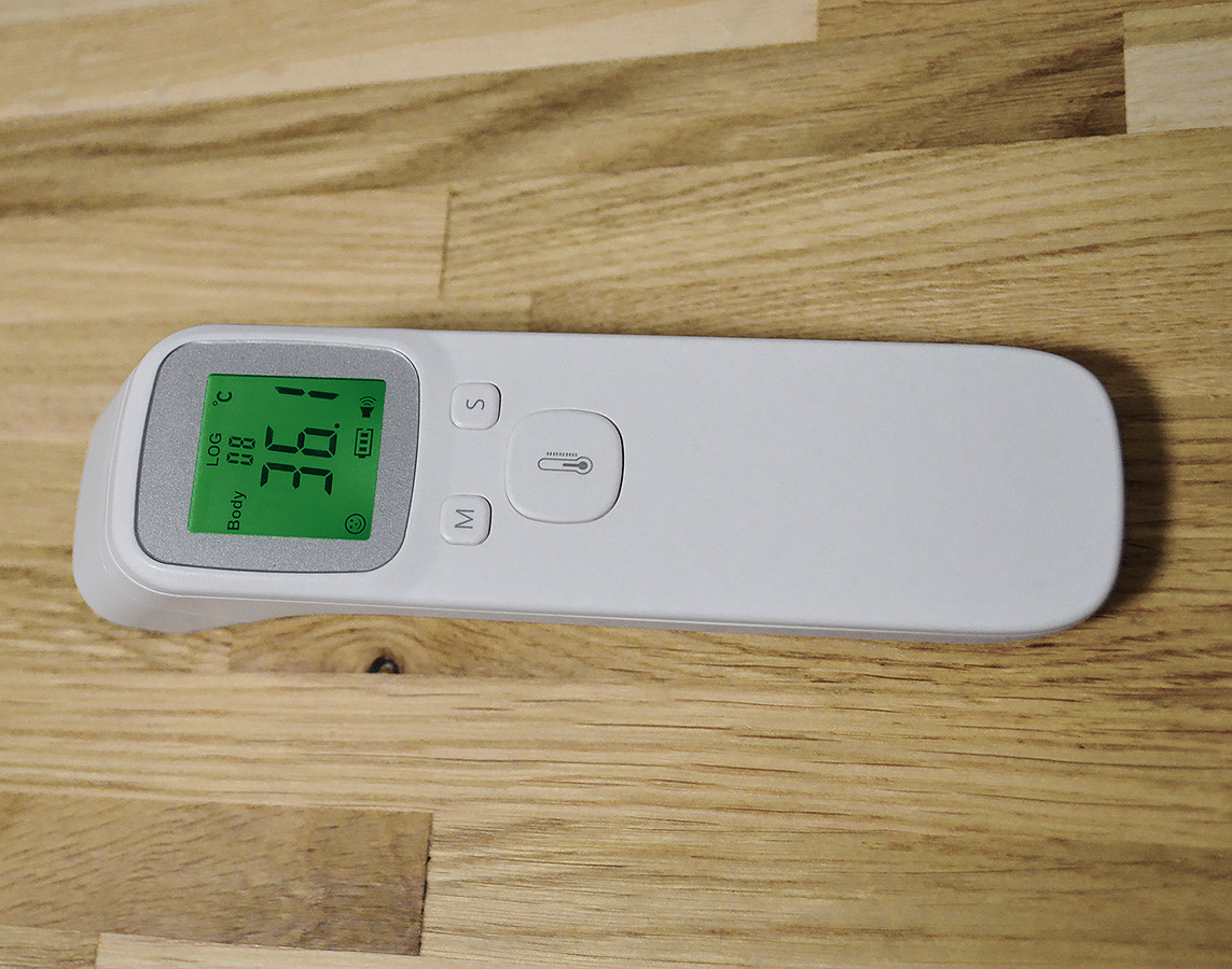 Электронный инфракрасный бесконтактный медицинский термометр-градусник с коррекцией температуры PLC - фото 7 - id-p2066197932