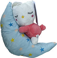 М'яка іграшка "Тваринка на блакитному місяці", 26 см