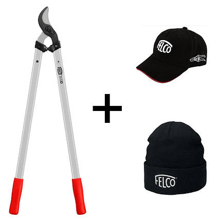 Акційний набір Сучкоріз Felco 221-80 обвідний + Фірмові шапка і кепка Фелко (Швейцарія), фото 1