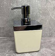 Дозатор для жидкого мыла 440 мл Prima Nova Toscana бежевый SA01-09