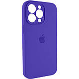 Чохол для смартфона Silicone Full Case AA Camera Protect for Apple iPhone 14 Pro 22, Dark Purple, фото 3