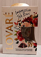 Набор Ловаре с чашкой Lovare Impression Tea Box Чай в пирамидках 28 шт