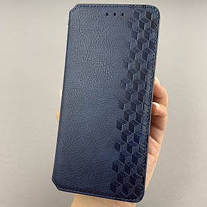 Чохол-книга для Xiaomi Mi 11 шкіряна книжка з підставкою на телефон сяомі мі 11 синя rhm