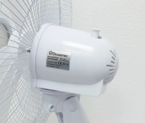 Вентилятор настольный DOMOTEC Fan 12-30см диаметр, поворотный, мощный, 3 скорости Белый PLC - фото 5 - id-p2066209560