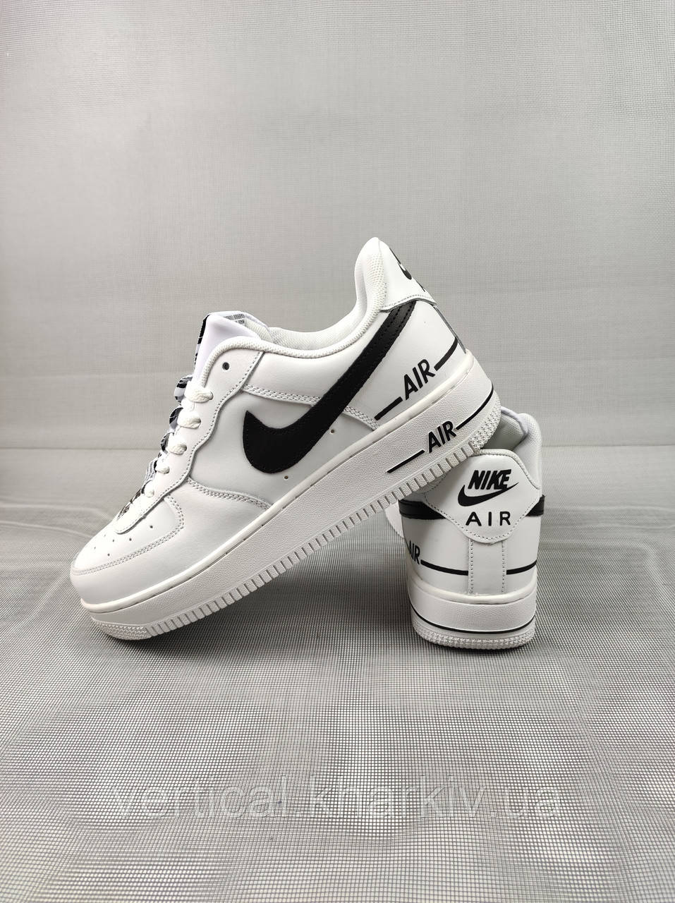 Кроссовки Nike Air Force 1 Double White & Black Мужские 41-45 - фото 7 - id-p2066224405