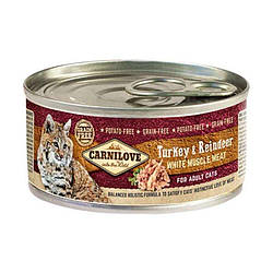 Carnilove Turkey&Reindeer Cat Adult консерви для котів з індичкою та північним оленем 100 гр