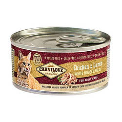 Carnilove Chicken&Lamb Cat Adult консерви для котів з куркою та ягням 100 гр