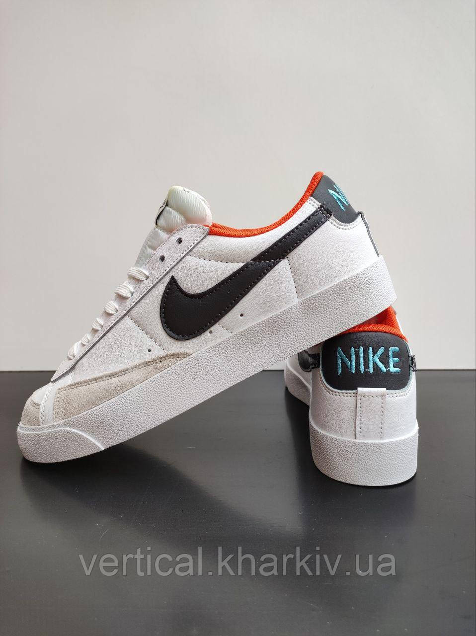 Кроссовки Nike Blazer Low White&Orange Мужские 41-45 - фото 8 - id-p2066224508