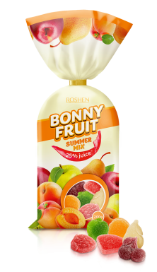Цукерки желейні Bonny-fruit summer mix Roshen 200г