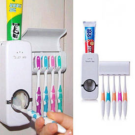 Дозатор автоматичної зубної пасти Toothpaste Dispenser з тримачем зубних щіток Toothbrush holder BF