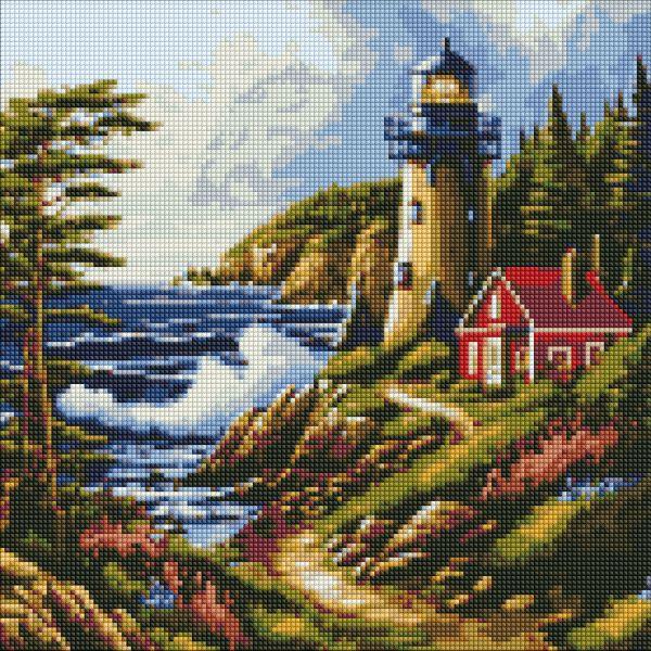 Алмазна мозаїка Морський бриз art_selena_ua 40х40 Ідейка (AMO7817)