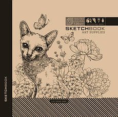 Скетчбук 20х20см. 36арк. тв.обкл. Крафт Фреш 4498, фото 3