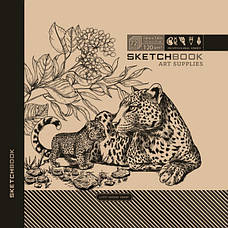 Скетчбук 20х20см. 36арк. тв.обкл. Крафт Фреш 4498, фото 4