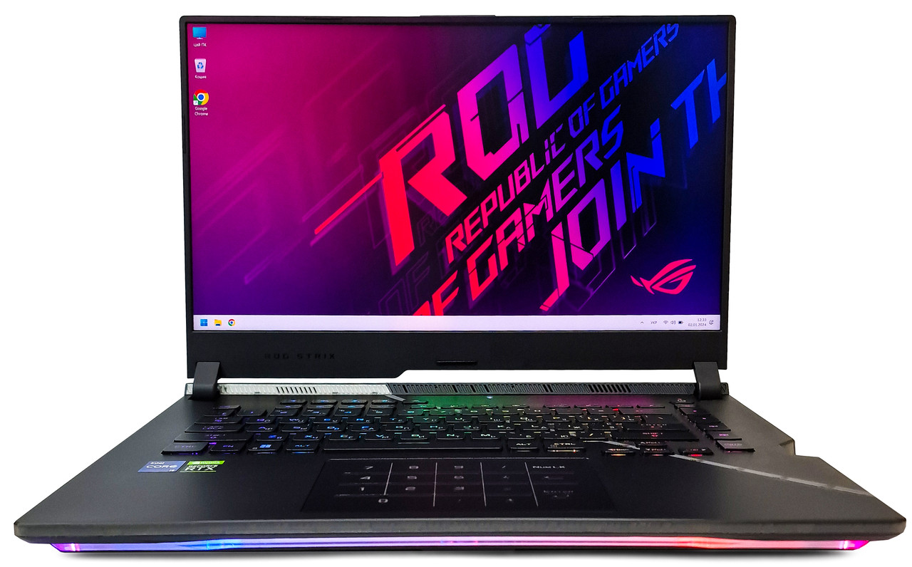 Ноутбук Asus ROG Strix SCAR 15 G533ZW: Core i9-12900H / DDR5 32 ГБ / RTX 3070 Ti, 150W /SSD 1 ТБ /15.6" QHD