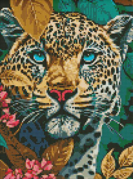 Алмазна мозаїка без підрамника Небезпечний звір art_selena_ua 30х40 Ідейка (AMC7798), фото 1