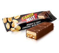 Конфеты шоколадные Candy Nut нуга и мягкая карамель с арахисом Roshen 1кг