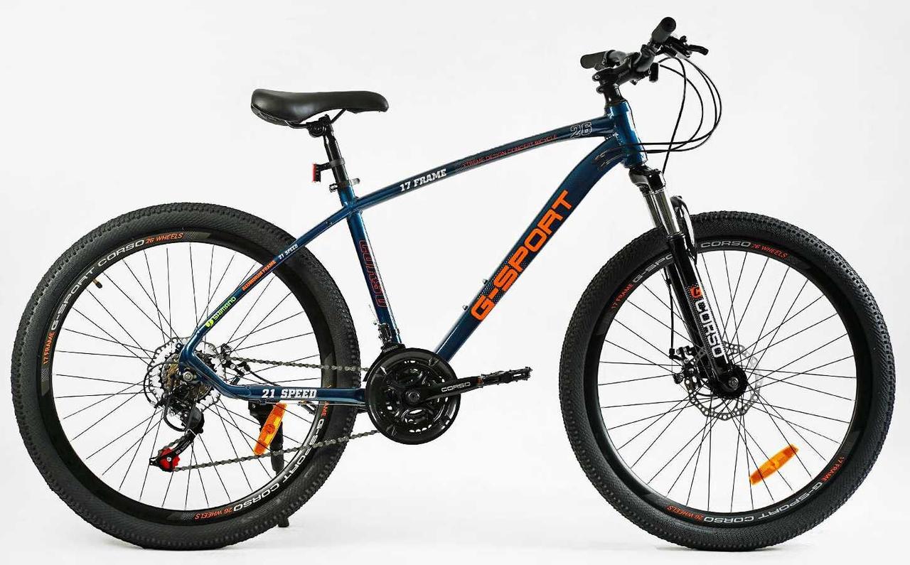 Велосипед гірський CORSO G-SPORT 26 G-26168
