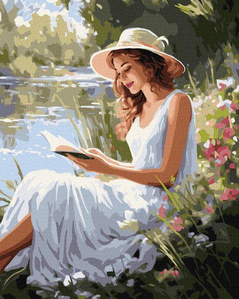 Картина за номерами Захоплююче читання art_selena_ua 40х50 Ідейка (KHO8355)