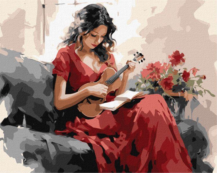 Картина за номерами Мелодійна грація art_selena_ua 40х50 Ідейка (KHO8366)
