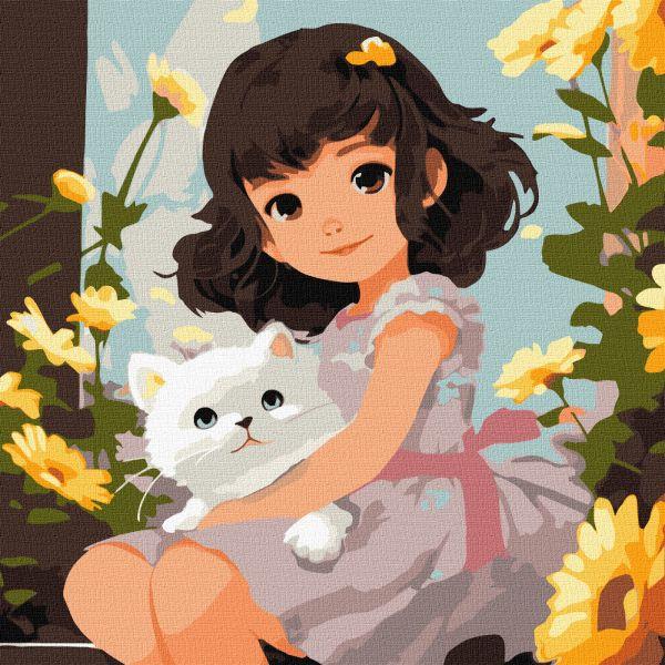 Картина за номерами У теплих обіймах art_selena_ua 40х40 Ідейка (KHO8337)