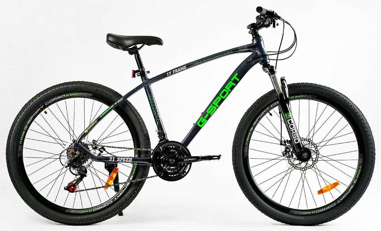 Велосипед гірський CORSO G-SPORT 26 G-26235