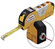 Лазерный уровень нивелир EASY FIX Laser Level Pro 3, лазерный уровень, жидкостный уровень, рулетка 2.5 м