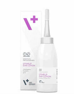 Лосьйон для очищення вух котів та собак, Vet Expert ОТІХЕЛП (Otihelp Ear Lotion) 75 мл