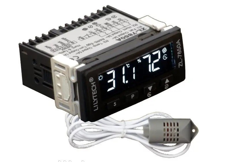 Контролер Lilytech ZL-7850A v2.0 датчик ZL-SHr05J. Регулятор температури, вологості