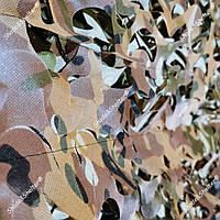 Военная маскировочная сетка Double Sided мультикам коричневый + мультикам бежевый (спанбонд) 2*3м